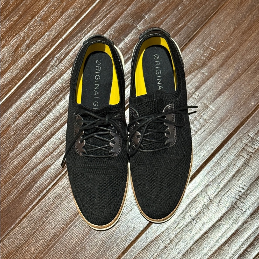 Cole Haan Grand Black Knit Sneakers
